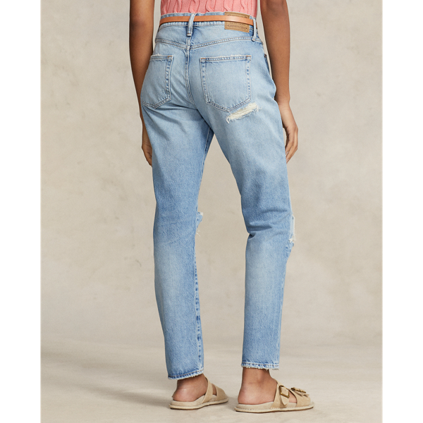 Polo Ralph Lauren De slim boyfriend jeans met patchwork 5
