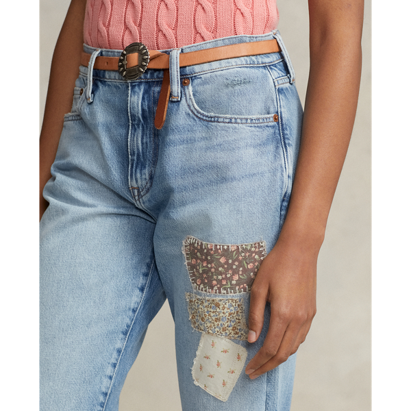 Polo Ralph Lauren De slim boyfriend jeans met patchwork 6