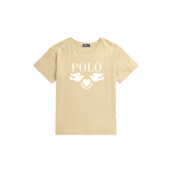T-shirt de gola redonda com logótipo