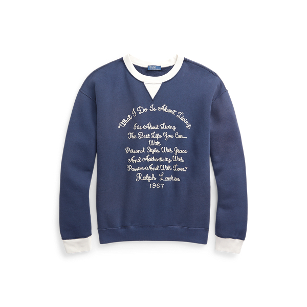 Sweat à citation en molleton
