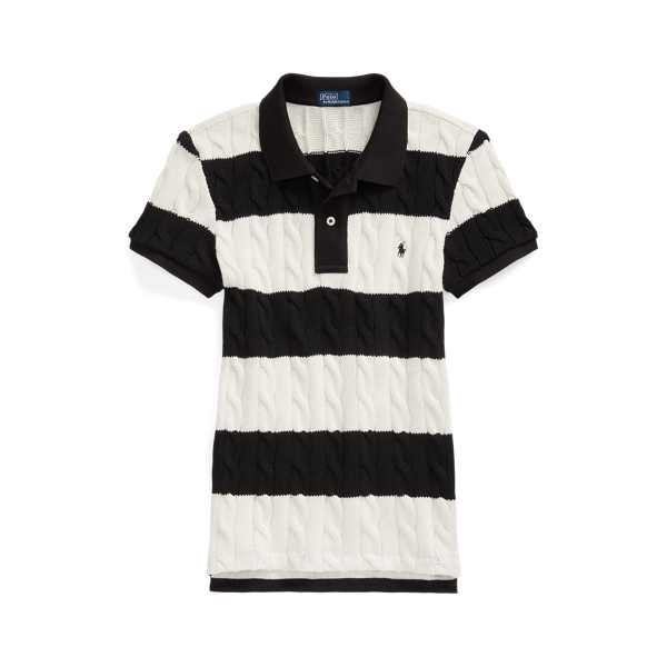 Camisa Polo Slim Fit em malha trançada