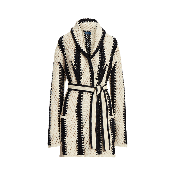 Geo-Stripe Linen-Cotton Shawl Cardigan for Women | Ralph Lauren® BR