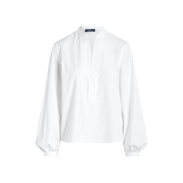 Camisa de algodão tipo jaqueta folgada