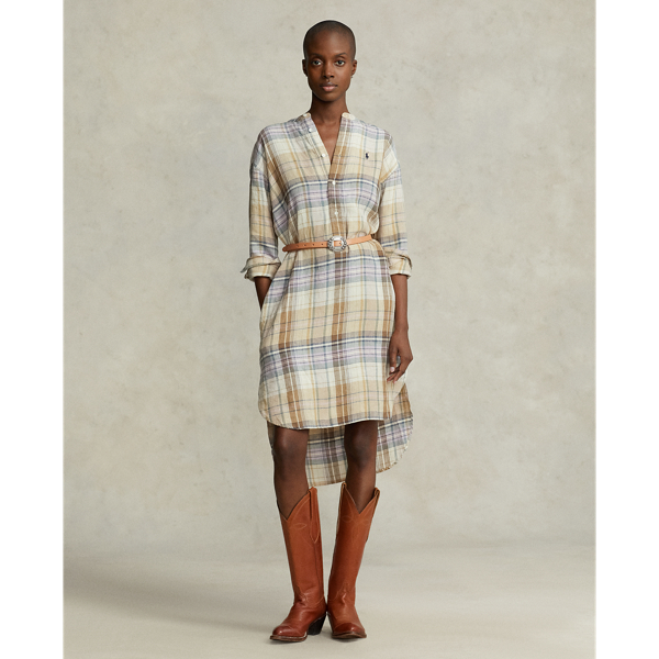 Plaid Linen Shirtdress for Women | Ralph Lauren® GI