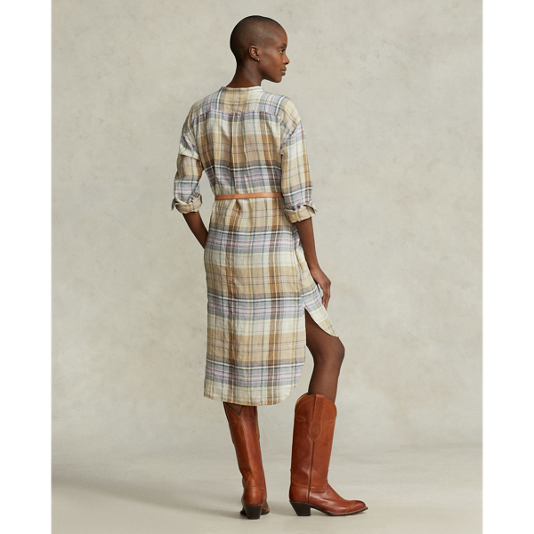 Plaid Linen Shirtdress for Women Ralph Lauren® GI