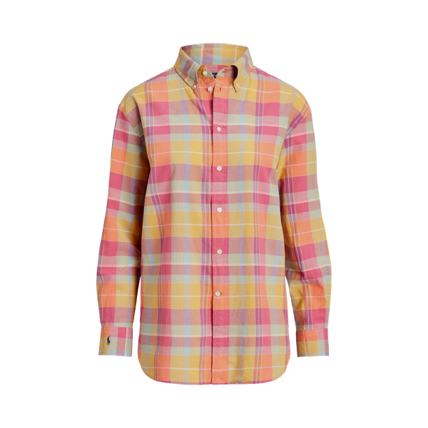 Chemise ample en coton madras