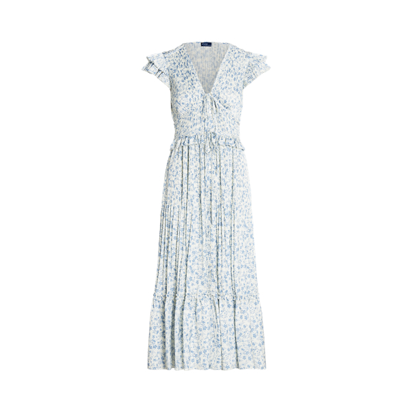 Vestido com mangas com folhos em cetim