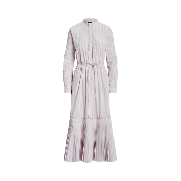 Vestido com cordão na bainha plissada