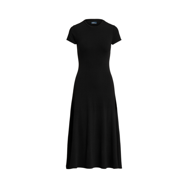 Stretch-Cotton Blend Tee Dress