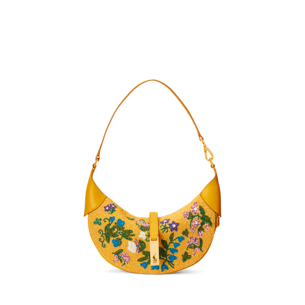 Polo ID Floral-Beaded Mini Shoulder Bag for Women | Ralph Lauren® BE