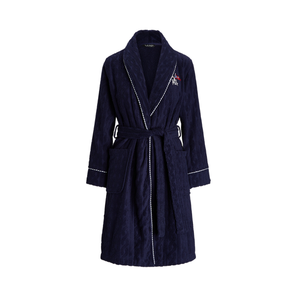 French Terry Shawl-Collar Robe
