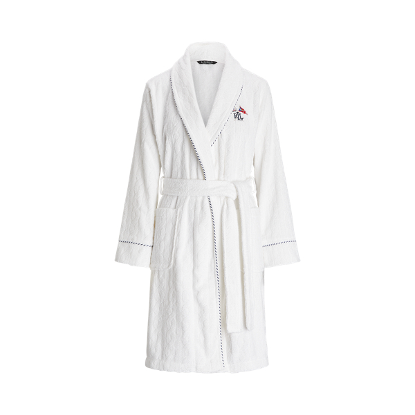 French Terry Shawl-Collar Robe