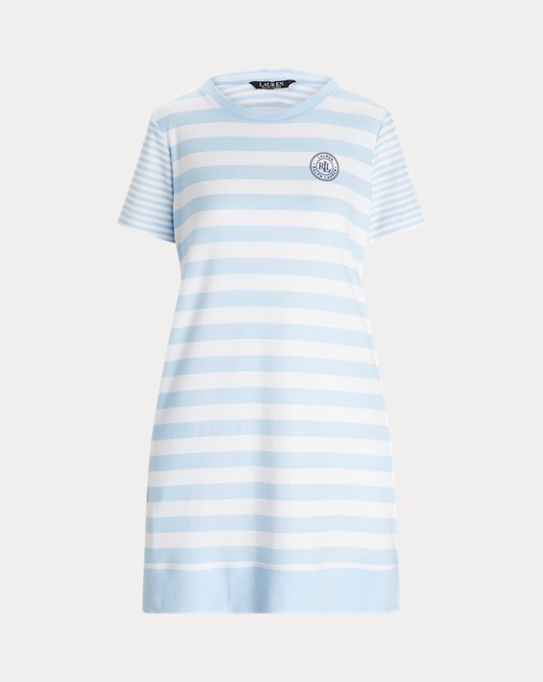 Striped Cotton-Blend Interlock Sleep T-Shirt