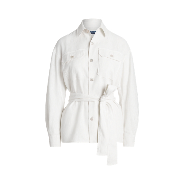 Belted Linen Shirt for Women | Ralph Lauren® BR