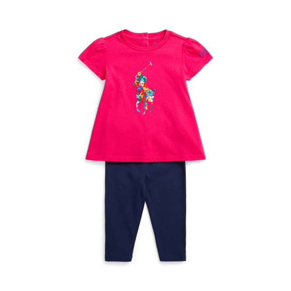 Top e leggings Big Pony em malha