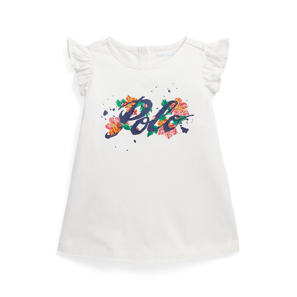 Haut à logo en jersey de coton