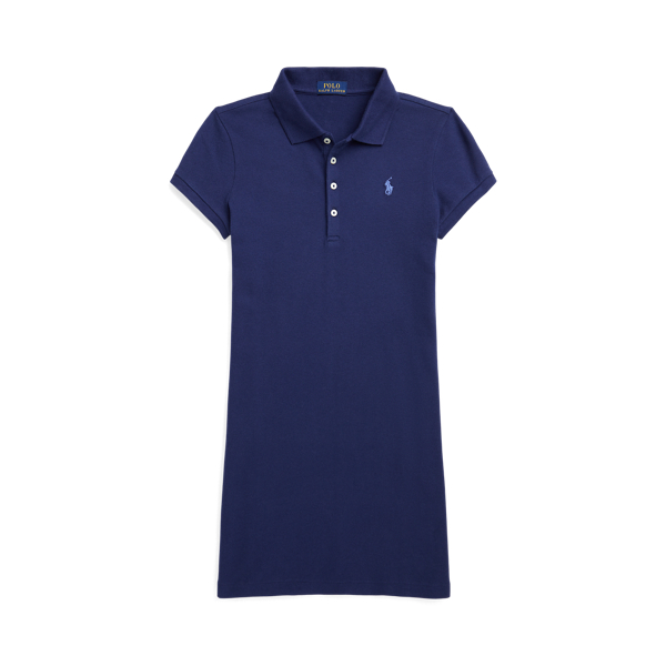 Cotton Mesh Polo Dress