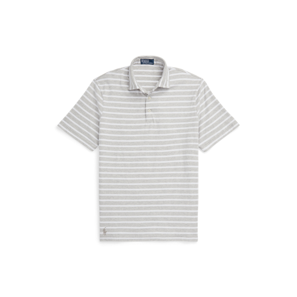 Classic Fit Striped Jersey Polo Shirt