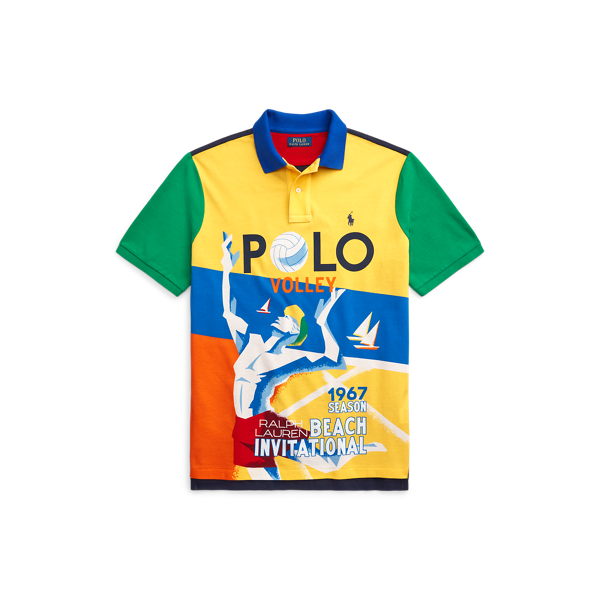 Camisa Polo Classic Fit com gráfico