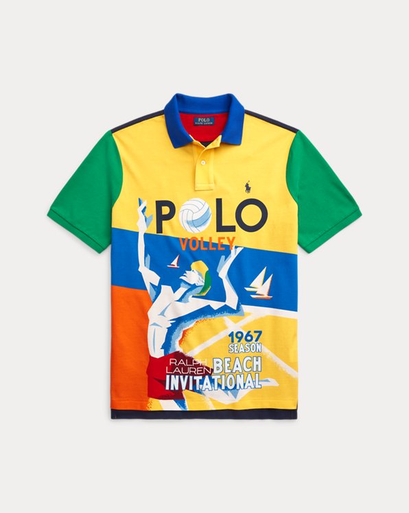 Camisa Polo Classic Fit com gráfico