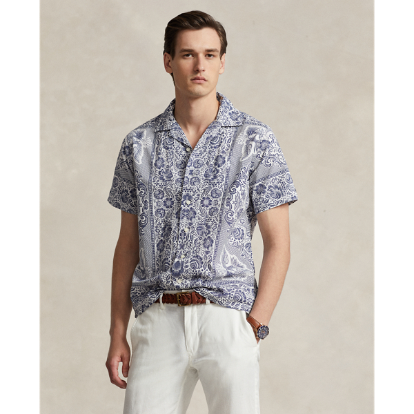 Classic Fit Bandanna Cotton-Linen Shirt | Ralph Lauren
