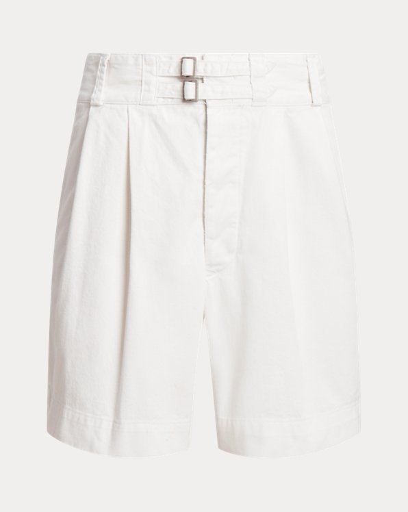 17.8 cm Relaxed Fit Pleated Twill Short