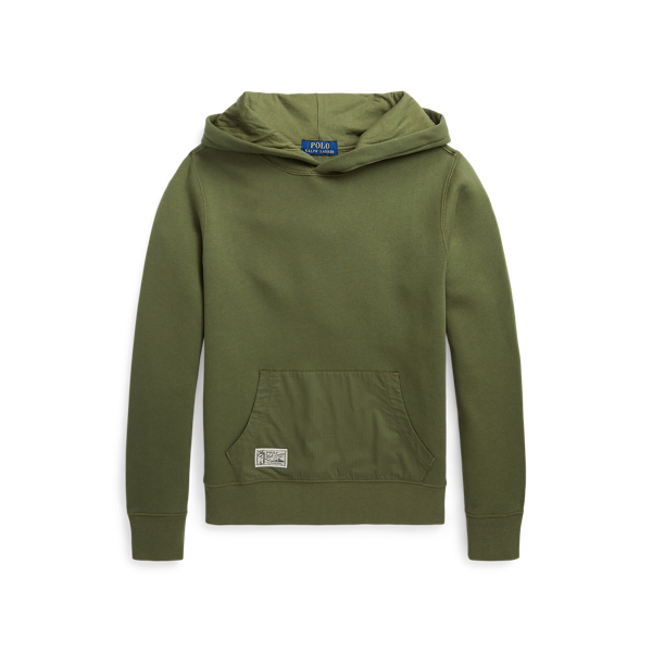 Camisola polar com capuz e bolso Ripstop