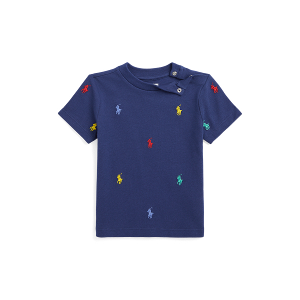 T-shirt Polo Pony em piqué de algodão