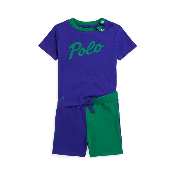 T-shirt en jersey et short en molleton