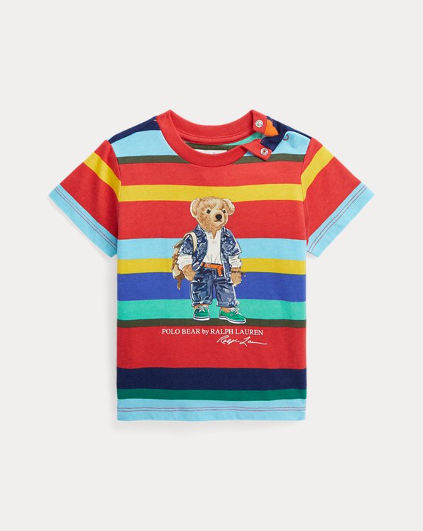 T-shirt Polo Bear rayé jersey de coton