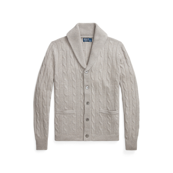 Cardigan en cachemire torsadé