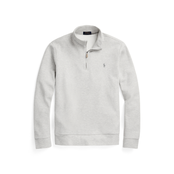 Pull demi-zippé à maille double en piqué pour Men | Ralph Lauren® FR