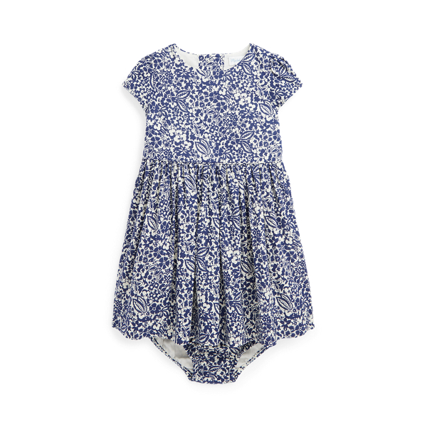 Floral Cotton Dobby Dress