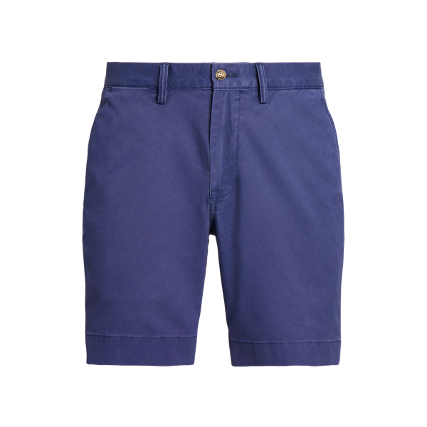 Calções de sarja elástica Straight Fit