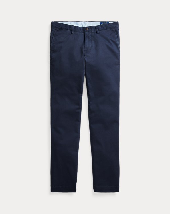 Washed Stretch Slim Fit Chino Trouser