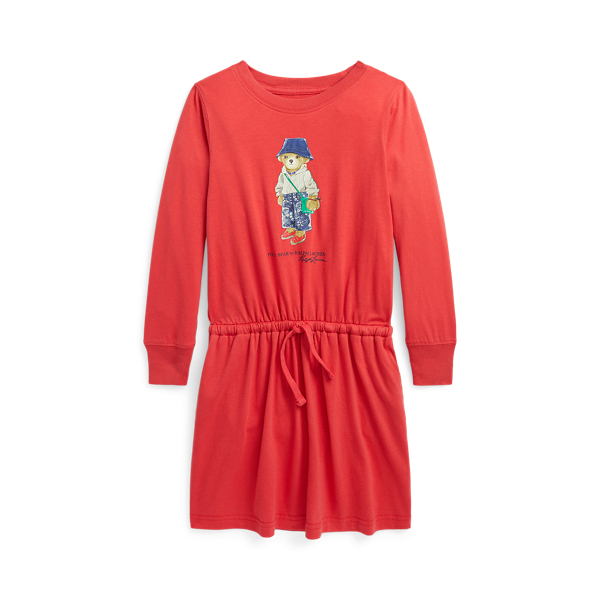 Polo Bear Cotton Jersey Dress