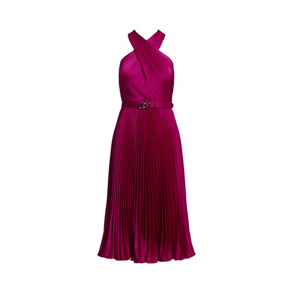Robe de cocktail dos nu en charmeuse