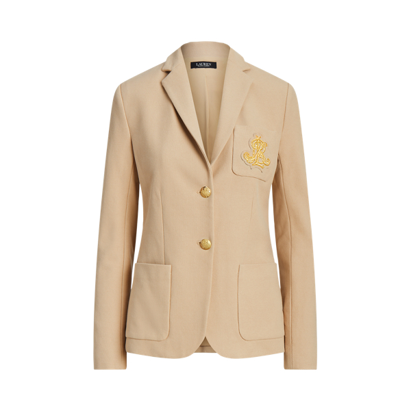 Blazer de metais preciosos jacquard