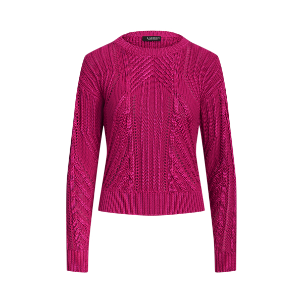 Pull en coton mélangé pointelle