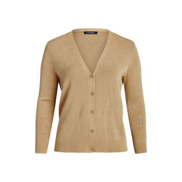 Casaco de malha jacquard com monograma