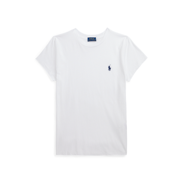 T-shirt col rond jersey de coton pour Women | Ralph Lauren® FR