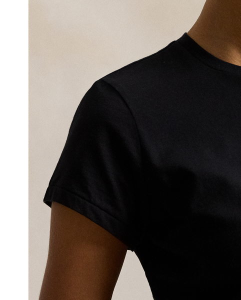 Cut for a straight fit, this cotton jersey crewneck tee has been washed for added softness and finished with our signature embroidered Pony.