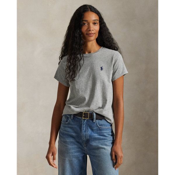 Cut for a straight fit, this cotton jersey crewneck tee has been washed for added softness and finished with our signature embroidered Pony.