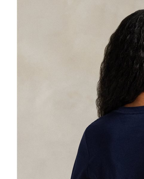 Cut with pure cotton, this long-sleeve tee is garment-washed for additional softness and meticulously embroidered with our signature Pony on the left chest.