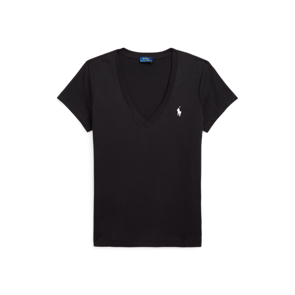 T-shirt col rond jersey de coton pour Women | Ralph Lauren® FR