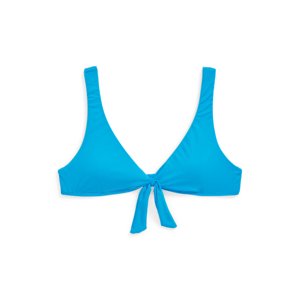 Bralette de biquíni com laço frontal