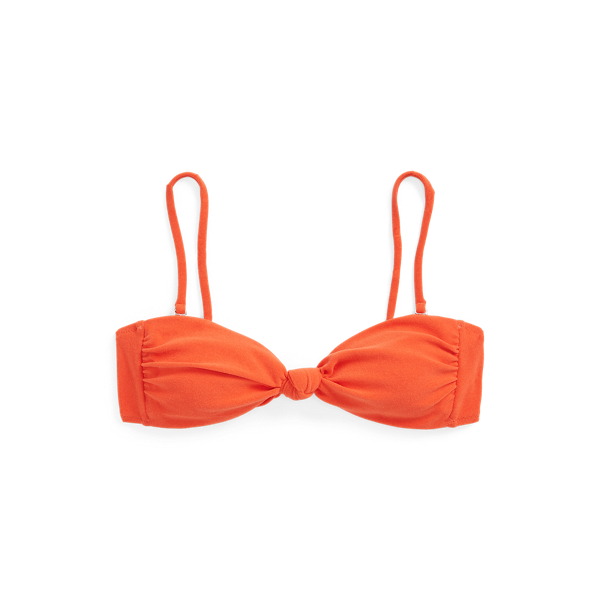 Haut de bikini bandeau avec nœud