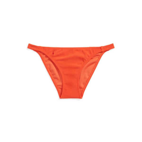 Bas de bikini taille basse à pan latéral