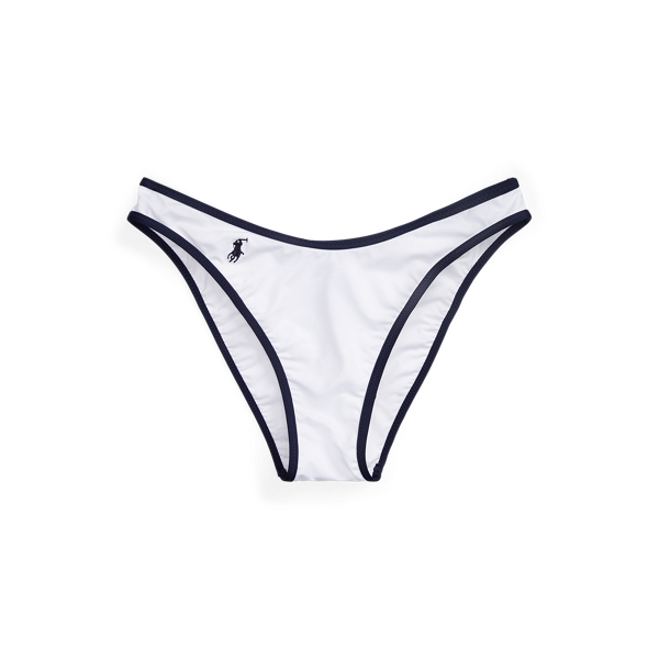 Bas de bikini taille basse bicolore