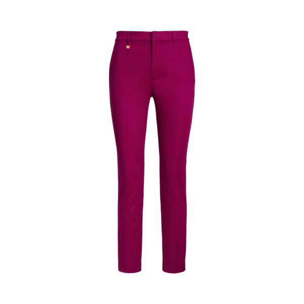 Pantalon en coton stretch double face